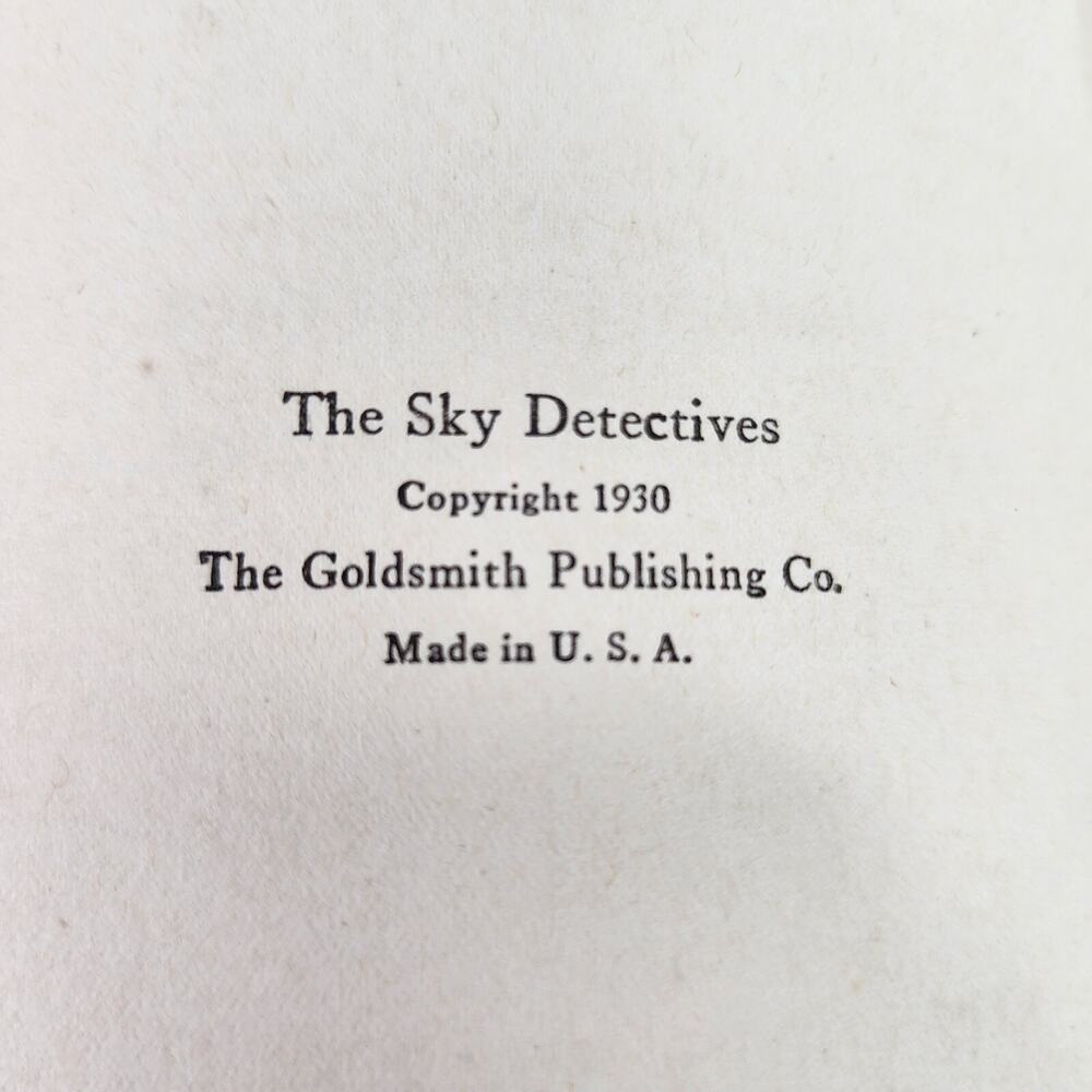 Vtg Book 1930: The Sky Detectives Ambrose Newcomb How Jack Ralston Got His Man - Picture 9 of 15